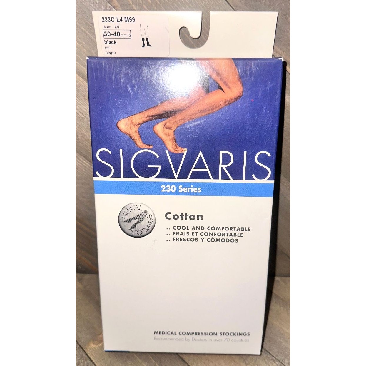 Sigvaris 230 Series Medical Compression Stockings 3040 Mmhg Black 233c L4 M99 Sigvaris 230 Series Medical Compression Stockings 3040 Mmhg Black 233c L4 M99